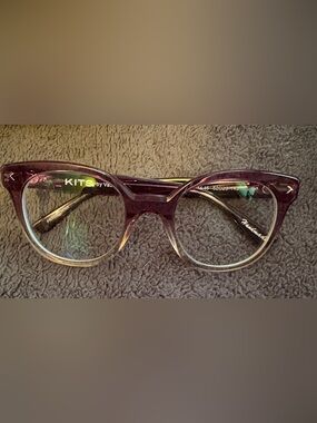 KITS Purple Gradient Cat-Eye Blue Light Glasses